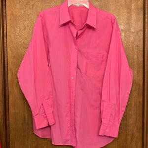 Elegant Foxcroft Pink 18W Blouse Wrinkle-Free, Iron-Free, Perfect for Working